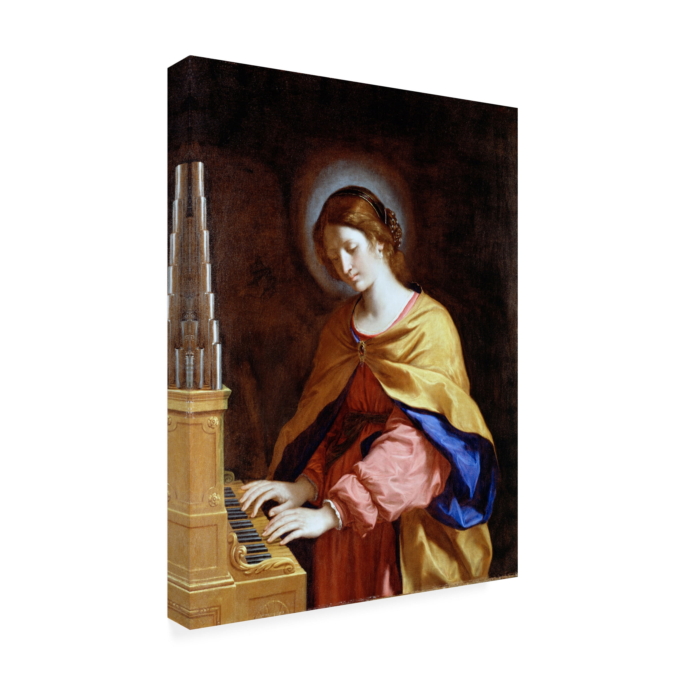 Trademark Fine Art Guercino St Cecilia Canvas Wall Art - 35x47