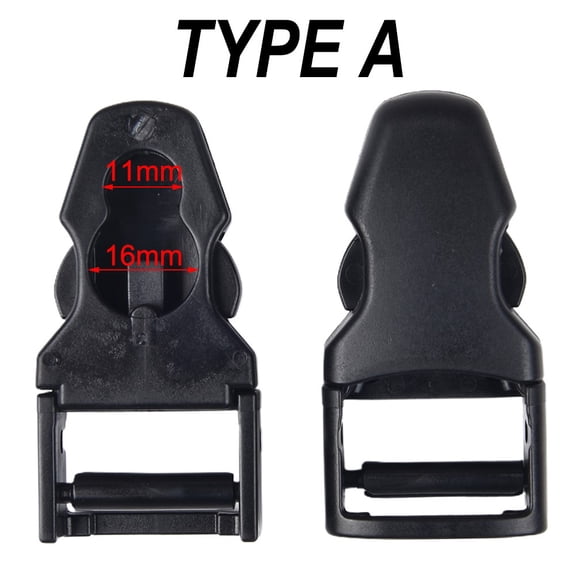 PASILI 2 Pcs Diving Fin Strap Buckles Universal Scuba Dive Fin Flippers Strap Quick Release Buckle Spare Snorkeling Swim Accessories