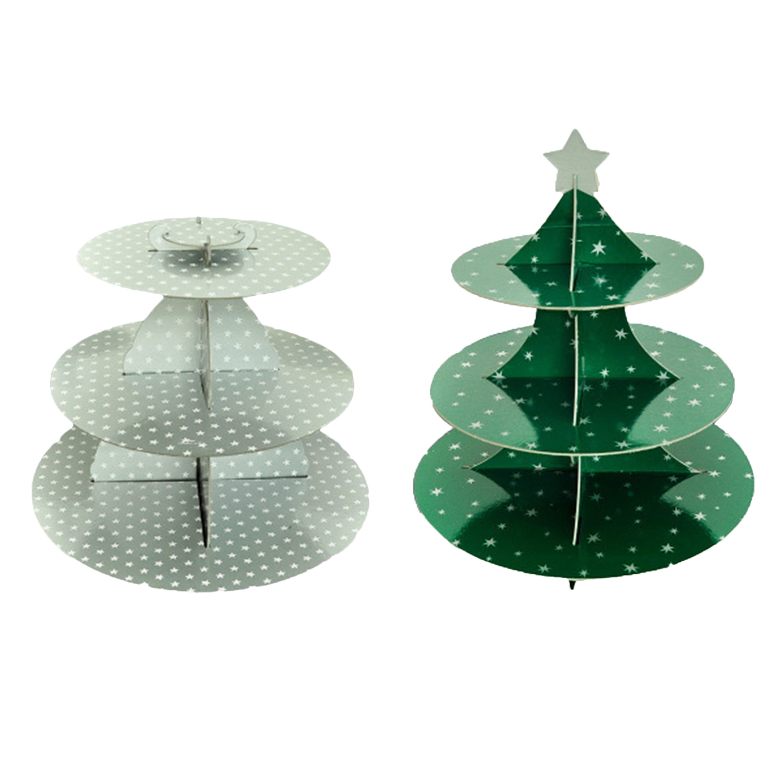 Display Stand 3 Tier Cardboard Cup Cake Holder Stand Dessert Tower Platter Walmart Com Walmart Com