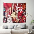 thumbnail image 3 of Hazbin Hotel Tapestry Anime Poster Wall Hanging Art Decor For Living Room Bedroom Dorm Apartments Party Supplies Gifts 60x80 Inch, 3 of 7