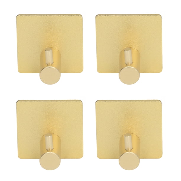 Percha para toallas, 4 piezas, gancho para toallas de aluminio, gancho de pared resistente, gancho adhesivo, características de vanguardia