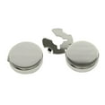thumbnail image 2 of Gemelos de latón Sunnimix para hombre 2 uds botones pulidos clásicos Cubiertas de botones plata, 2 of 8