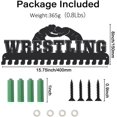 thumbnail image 2 of Wrestling Medal Hanger Display Sports Award Metal Holder Rack Wrestling Medal Iron Shelf Medal Rack Organizer Ribbon Wall Mounted Race Medal Hanger Medal Award Rack for Athletes Kids, 2 of 8