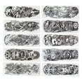 thumbnail image 4 of Temporary Arm Tattoo Sticker,10 Sheets Waterproof Full Waterproof Arm Tattoo Sticker Temporary Tattoo Sticker Sleek Aesthetic, 4 of 14