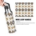 thumbnail image 4 of Yayeee 20oz Insulated Water Bottle Double Wall Stainless Steel with Flip Straw Lid, White and Black, 4 of 7
