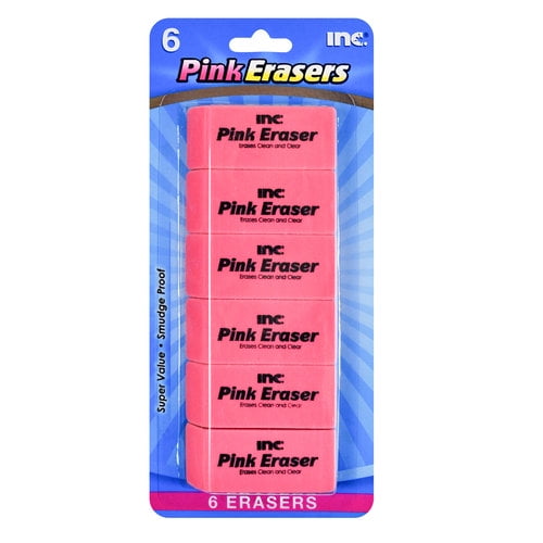 D3 Casemate 6pk Pink Eraser