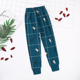 thumbnail image 1 of Pantalones superiores de otoño de algodón puro para niños, pantalones de lana de algodón con Base para primavera y otoño, pantalones finos para dormir, 1 of 5