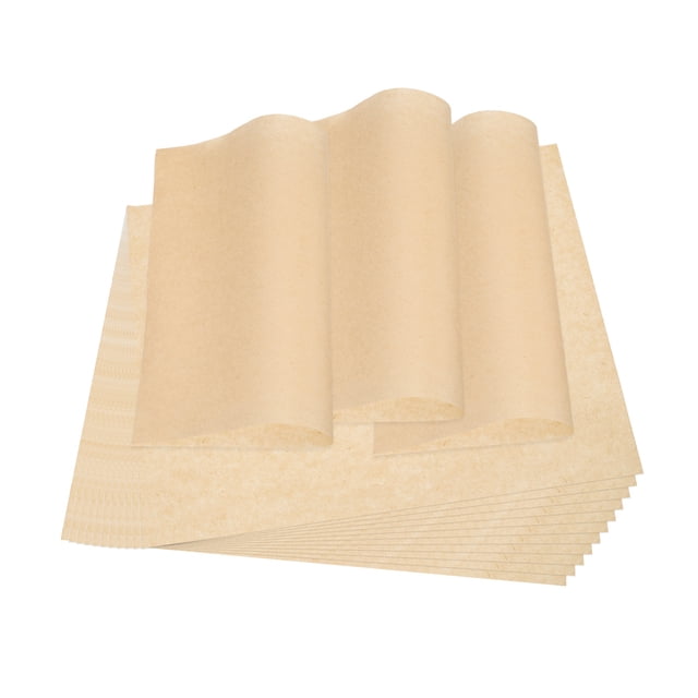 Hojas de papel encerado Uxcell para alimentos, hojas forradas a prueba de grasa para cestas de alimentos, papel de envoltura de sándwich precortado 6x6"
