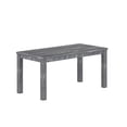 thumbnail image 3 of HomeRoots 506619 35 in. Gray Rustic & Distressed Rectangular Solid Wood Dining Table, 3 of 3