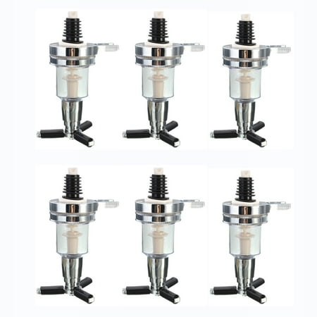 Six Bottle Shot Dispenser - 6 Pack Set Replacement Nozzle Shot Dispenser Liquor Bottle