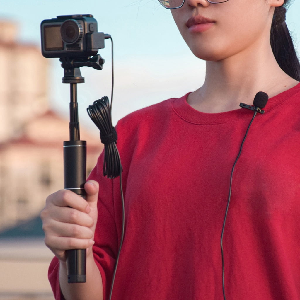 Zeiwohndc 3.5mm Lavalier Microphone System for Smartphones DSLR Cameras Camcorder