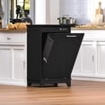 thumbnail image 6 of FANRAL Tilt Out Trash Can Cabinet,Hidden Trash Cabinet with Negative Ion & Ozone Odor Control,Wooden Compact Laundry Hamper Cabinet for Kitchen Bathroom Laundry Room, 6 of 7