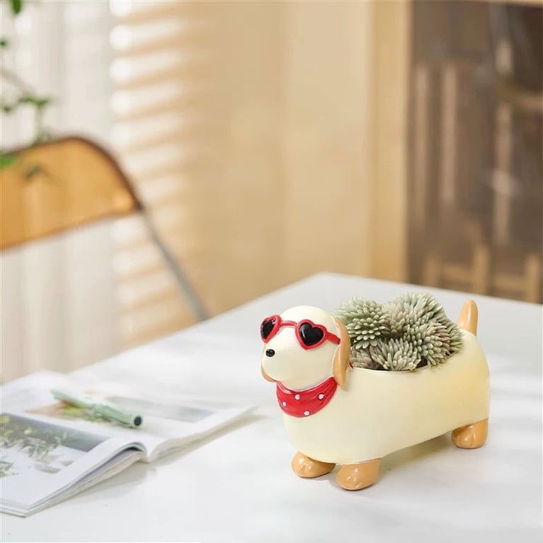 THHEIC Dachshund Dog Lover Gifts, Daschund Dog Gifts for Women, Dachshund  Planter, Planter for Succulents, Planters & Pots, Unique Planter, Novelty  Planter - Walmart.com