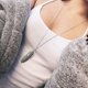 thumbnail image 3 of Boho Feather Pendant Necklace Chain Long Leaf Necklaces Jewelry for Women and Girls, 3 of 4