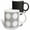 Multicolor, variant on 3drose, Abstract Black and White Seamless Dot Pattern Background, 11oz Two-tone Red Mug