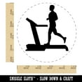 thumbnail image 2 of Man Running on Treadmill Cardio Workout Gym Self-Inking Rubber Stamp Ink Stamper - Black Ink - Large 1-1/2 Inch, 2 of 7