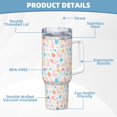 thumbnail image 5 of Bingfone Happy Easter for 40 Oz Stainless Steel Travel Mug Double Wall Water Coffee Cup for Home,Office, Outdoor Works Great for Ice Drinks and Hot Beverage, 5 of 8