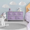 thumbnail image 4 of Sorbus Commo à 5 Tiroirs - Coffre de Rangement pour Enfants, Ados, Chambre - Violet, 4 of 9