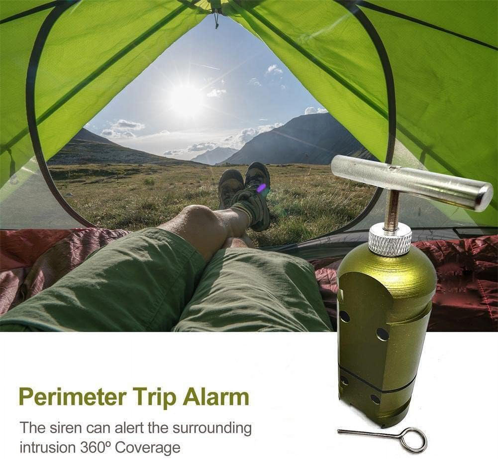 Alarme Périmétrique De Camping - 360° Avec Fils De Déclenchement - Avertissement Précoce Contre Les Intrus - Facile à Installer, Réutilisable
