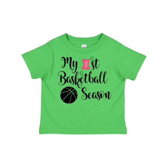 Inktastic my 1st basketball season Girls Toddler T-Shirt