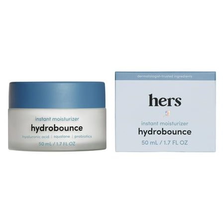 Hers Hydrobounce Instant Moisturizer with Hyaluronic Acid and Squalane, 1.7 fl oz