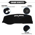 thumbnail image 3 of 1Pcs Car Center Console Dashboard Cover Mat for Buick LaCrosse 2005-2008 Protective Polyester Black, 3 of 7
