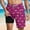 Purple, variant on Mqqzkk Mens Swim Trunks with Compression Liner Stretch Shorts Elastic Waist Drawstring Shorts Summer Beach Board Shorts