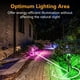 thumbnail image 4 of Luces de paisaje ZUCKEO RGB que cambian de color, 12 V, 24 V, paquete de 12, 4 of 6