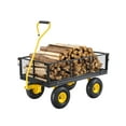 thumbnail image 1 of VEVOR Steel Garden Cart 900lb Capacity Heavy Duty Yard Wagon Utility Cart 10in Tires, 1 of 9