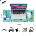 thumbnail image 5 of Long Mouse Pads for Desk,LightBlue Cartoon Dinosaurs Trees Clouds Desk Mats on Top Of Desks, Desk Mouse Pad Extra Large with 3mm Non-Slip Base and Stitched Edge for Gaming,Work,Home 31.5"x11.8", 5 of 5