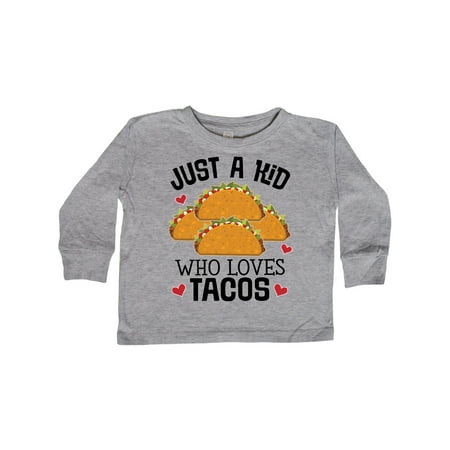 

Inktastic Taco Lover Mexican Food Gift Toddler Boy or Toddler Girl Long Sleeve T-Shirt