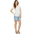 thumbnail image 2 of Sofia Jeans by Sofia Vergara Women's Maternity Lila Shorts with Full Belly Band, 2 of 6
