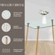 thumbnail image 2 of Mesa de Comedor Auxiliar Rectangular Vidrio Cristal Templado Elly Decor EE-MDCCDC, 2 of 6