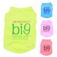 thumbnail image 4 of Walbest Dog T-Shirt Polyester Puppy Shirts "I am going to be a big sister" Print Pet Dog Shirt Small Dog Clothes Summer Pet Shirt Doggie Vest for Small Dogs Pets Puppy Kitten, Green, S Size, 4 of 7