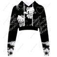 thumbnail image 1 of Nouveau SweatyRocks de Mode Cartoon pour Femmes, Imprimé Hello Kitty, Manches Longues, Crop Top, Sweat à Capuche Chat Kitty, Vente Chaude Y2K, 1 of 7