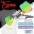 thumbnail image 2 of ESSMO™ Glow in The Dark Neon Yellow Transfer Vinyl HTV T-Shirt 20" Wide Roll Iron Heat Press GD02 20"x60", 2 of 7