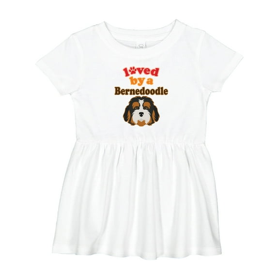 Inktastic Bernedoodle Dog Lover Girls Baby Dress