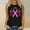 Black, variant on jicehd Breast Cancer Vest Womens Tank Tops Sleeveless T-Shirts Casual Bowknot Print Solid Color Shirts Retro Round Neck Vest