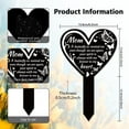 thumbnail image 3 of Heart Shaped Butterfly Memorial Mother Garden Stake Memorial Remembrance Plaque Stake for Cemetery Acrylic Grave Stake Waterproof Sympathy Garden Stake for Yard Grave Cemetery, 3 of 9