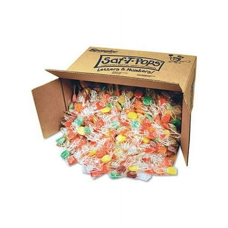 Spangler Saf-T-Pops Individually Wrapped Assorted Flavor Lollipops, 25 lbs