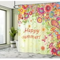 thumbnail image 5 of Ambesonne Floral Shower Curtain, Leaves Paisley, 69"Wx84"L, Multicolor, 5 of 5