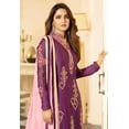 thumbnail image 3 of Traditional Wear Indian Pakistani Designer Shalwar Kameez Trouser Pant Dress ( Purple, XXS - 34 ), 3 of 6