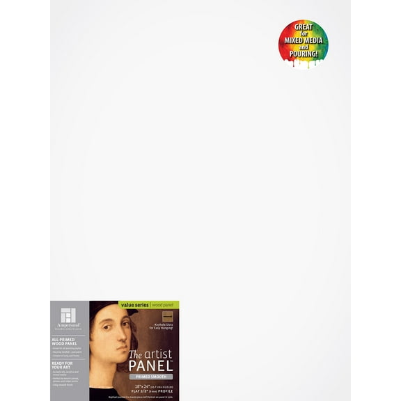 Ampersand Value Series Artist Panel - Smooth, 18" x 24", 3/8" Profile