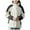 White, variant on Lovskoo 2024 Women's Rain Jacket Hooded Active Winter Coat Casual Waterproof Windbreaker Detachable Cap and Thick Three-In-One Jacket Outdoor Sports Warm Jacket White