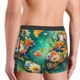 thumbnail image 4 of KLL Colorful World Map Men's Cotton Boxer Briefs Underwear-Small, 4 of 7