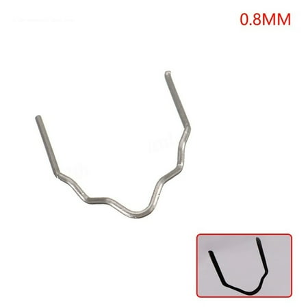 

Sufanic Welding Nail 100Pcs 0.6/0.8mm Hot Stapler Staples for Car Bumper Plastic Welder Repair Kit