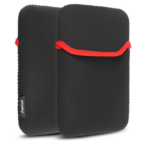 Insten Black Red 7 inch Tablet Sleeve Case Pouch For iPad Mini Retina Display Kindle Fire HD Nook Color Google Nexus 7