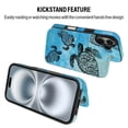 thumbnail image 6 of WIRESTER Case with Card Holder, RFID Blocking Wallet Case Durable PU Leather Kickstand Slim Heavy Duty Shockproof Protective Case for Apple iPhone 16 6.1" 2024, Ocean Sea Turtles, 6 of 7