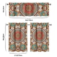 thumbnail image 6 of Mandala Curtains 36 Inch Short - 3 Panel Set, Psychedelic Geometric Abstract Meditation Pattern, Spiritual Healing Energy Rod Pocket Window Curtain for Zen, Boho, Living Room, Bedroom, Easy Wash, 6 of 6