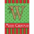 thumbnail image 2 of Magnolia Garden Flags 1664 13 x 18 in. Merry Christmas Monogram W Burlap Garden Flag, 2 of 2